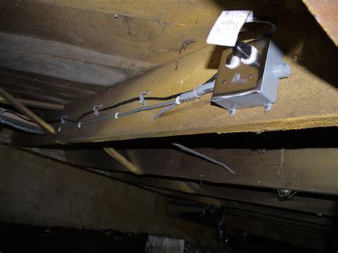 crawlspace electrical box|electrical outlets for crawl space.